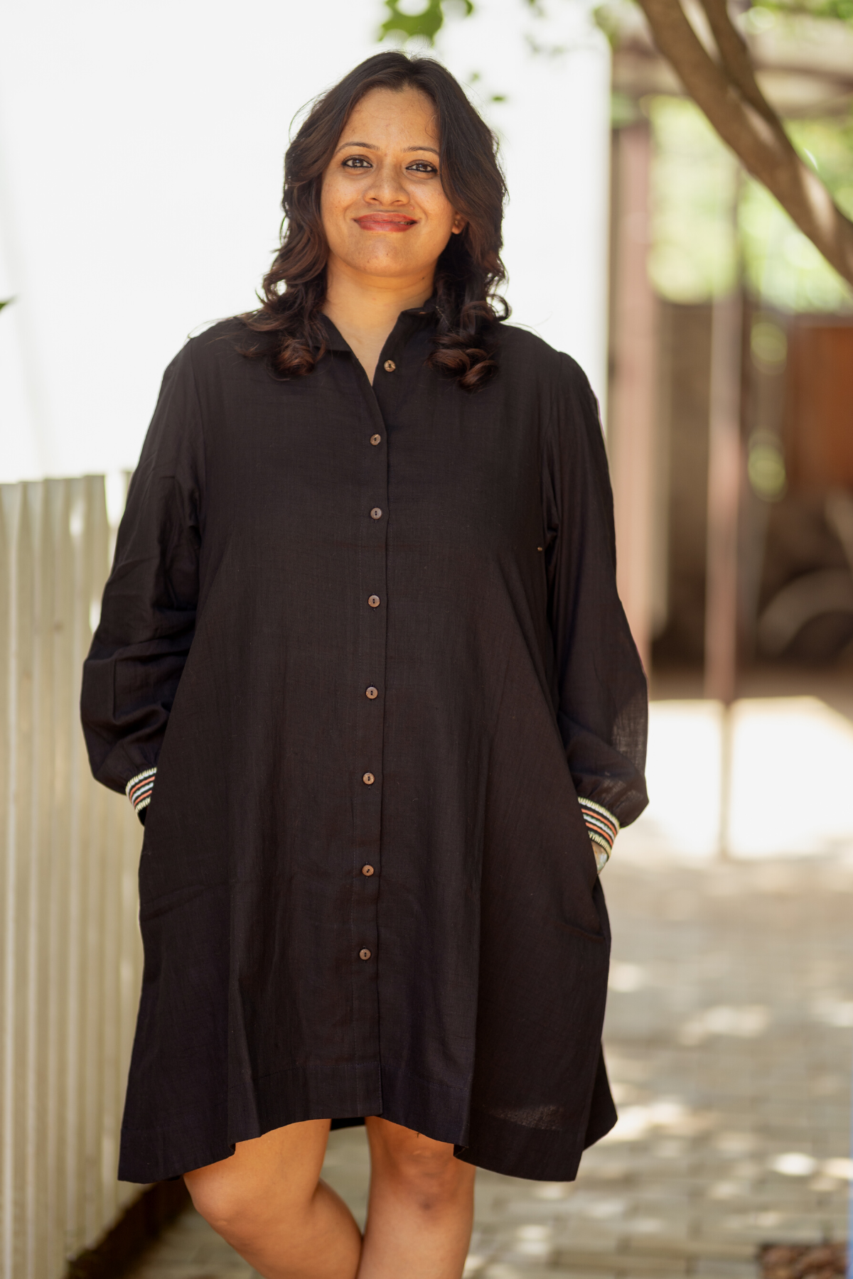 Black tunic shirt sales dress